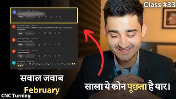 अब तक के सवालों के जवाब । CNC Turning Programing | Vikas rana hindi