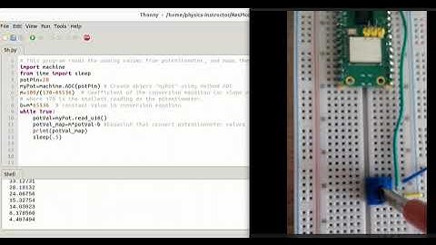Reading Analog Voltage on a Potentiometer using Raspberry Pi Pico