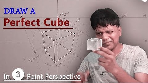 How To Draw A Perfect Cube In 3 Point Perspective.
