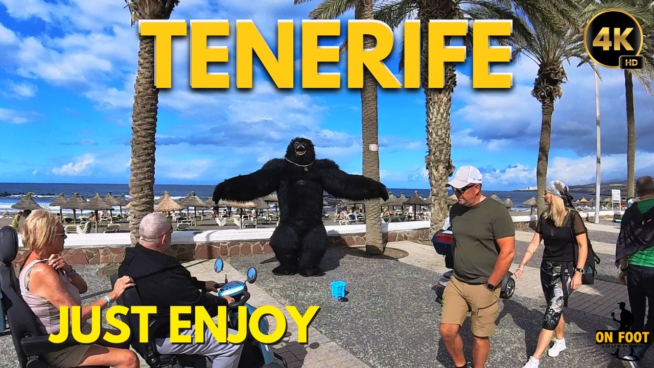 Tenerife - February 27, Soft Sun Over Las Américas | Tenerife Promenade 4K