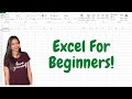 Introduction To Excel 2016 For Beginners in 2 min | Tutorial 1