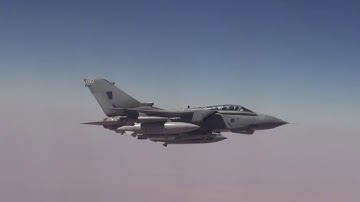 RAF Tornado GR4 In Flight Refuelling During Operation Shader