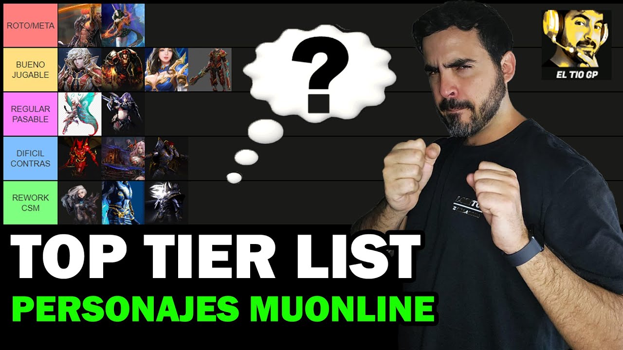 MI TIER LIST DE PERSONAJES MUONLINE 2025 "EDICION PVM"🤓🔥l Mu online S19.2.3