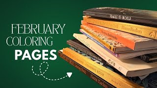 February 2026 Completed Coloring Pages