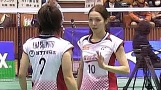 松尾/内藤 × 橋本/西山 2nd バドミントン日本リーグ2012-1228