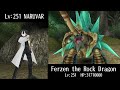 Toram online  ferzen the rock dragon ultimate 251 katana solo  tier 5