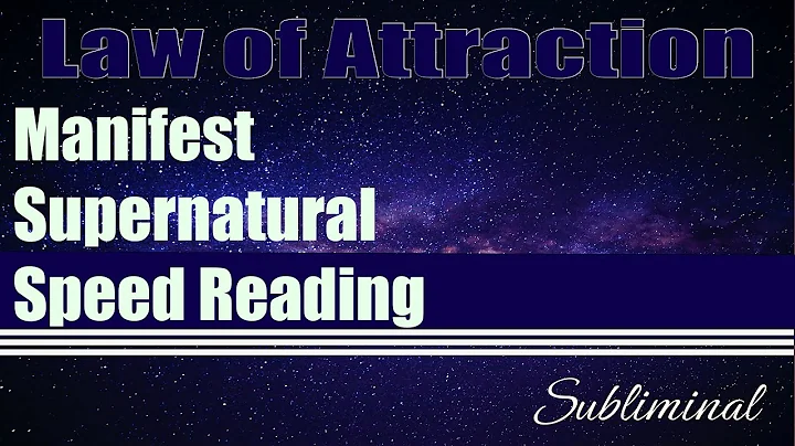 Supernatural Speed Reading - Subliminal Affirmations - (Relaxing Piano Music)