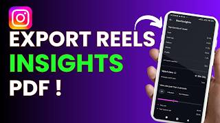 How To Export Instagram Reels Insights PDF !