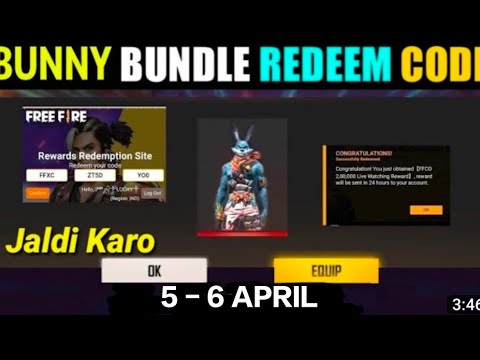 FREE FIRE REDEEM CODE TODAY 5 APRIL 2023 REDEEM CODE FREE FIRE | FF ...