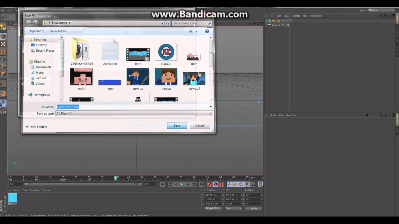 TUTORIAL- How to save and make an Intro in Cinema 4D - YouTube