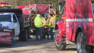 Firefighters in Door County have a cold, busy day battling two fires in four hours