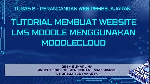 Tutorial membuat website LMS Moodle menggunakan MoodleCloud