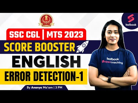 SSC CGL/MTS 2023 | English | Error Detection For SSC | SSC CGL Vocabulary | By Ananya Ma'am