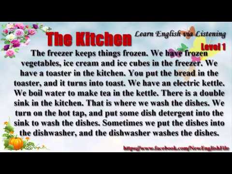 Learn English Via Listening Level 1 Unit 48 The Kitchen