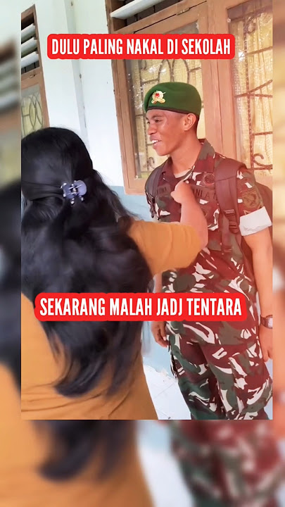 Sang Guru Kaget Melihat Mantan Muridnya Yg Dulu Nakal Jadi Tentara Datang ke Sekolah