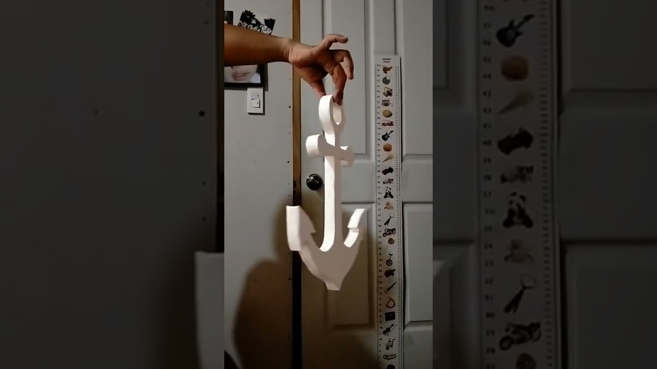 AWESOME 3D ANCHOR MADE FROM CHIPBOARD