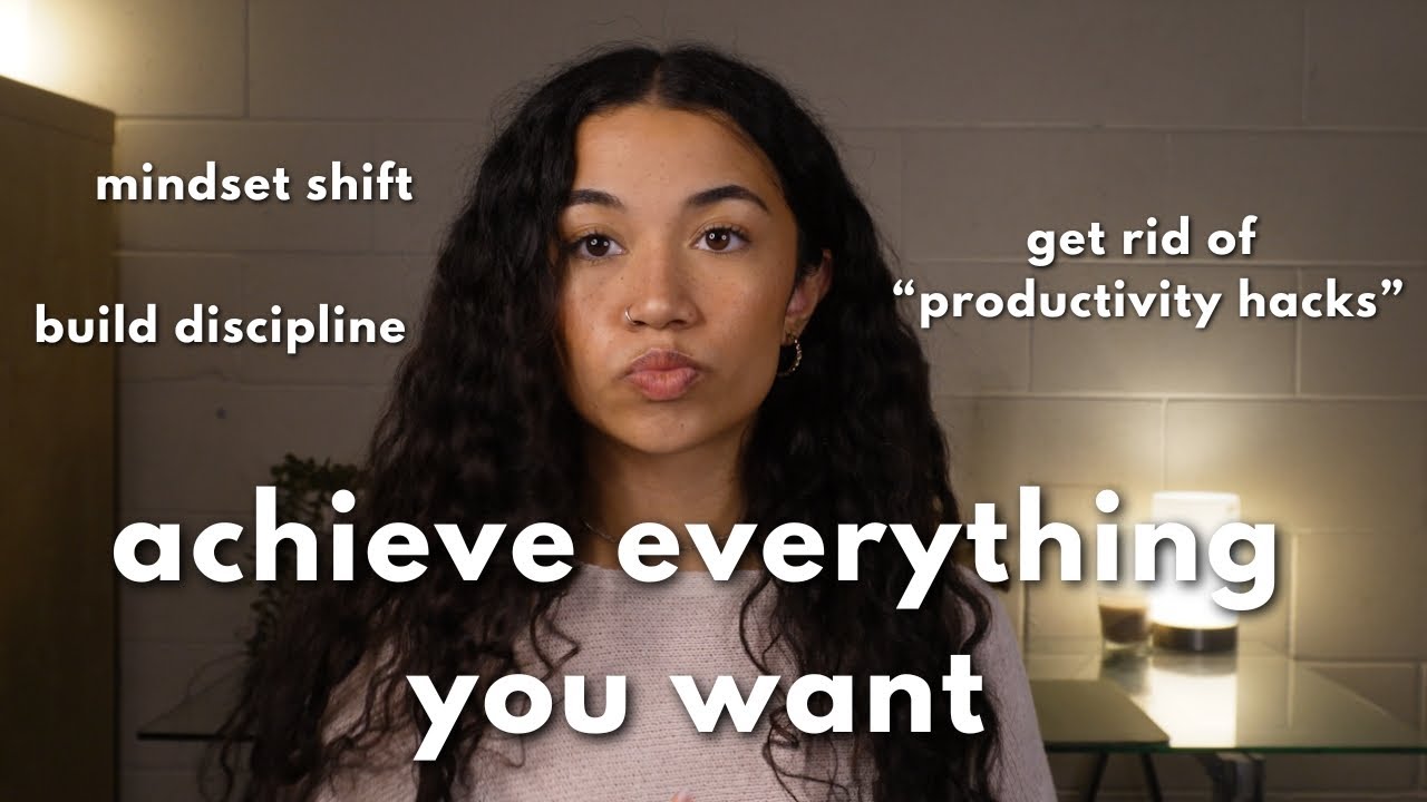 how to be consistent & actually stick to your goals - YouTube