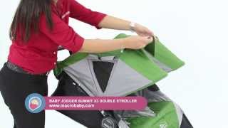 Macrobaby Baby Jogger Summit X3 Double Stroller Youtube Macrobaby Baby Jogger Summit X3 Double Stroller Youtube
