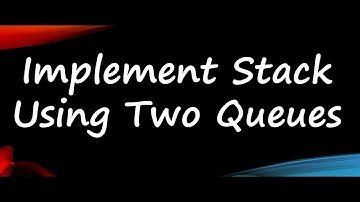Implement A Stack Using Two Queues