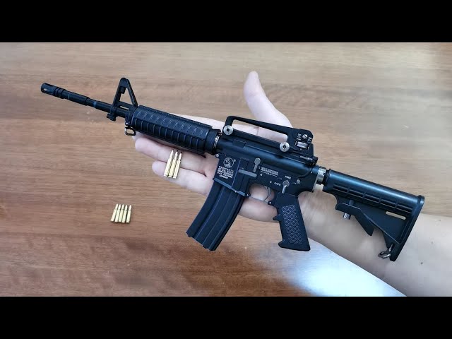 Mini M4a1 Toy Gun with Bullets Unboxing 2022 - Miniature