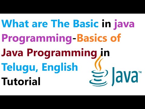 What are The Basic of java Programming for Beginners-Basics of Java Programming in Telugu, English