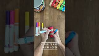 Make your own shaker! Fun music craft activity for kids! 🥁🎹🎼