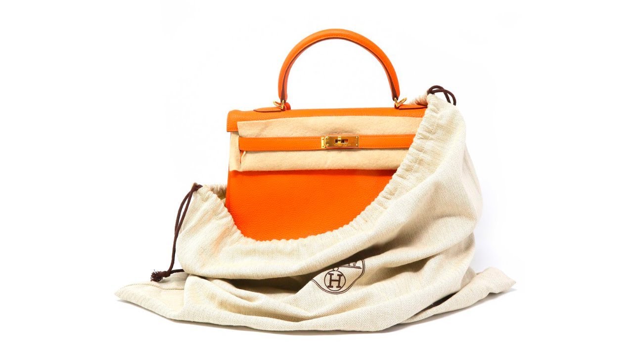 Hermes Kelly 35 Orange GHW
