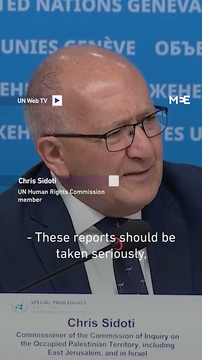 UN commissioner Chris Sidoti: ‘Israeli responses are becoming so boring’