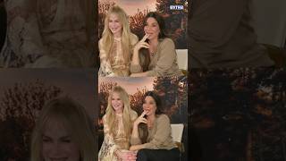 Sandra Bullock & Nicole Kidman joke they’re a “baby train wreck” together! ☺️ #practicalmagic2