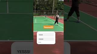 Ngeri passing forehand nya !!!  #yes #forehand #passing #sports #tennismatch #astaui