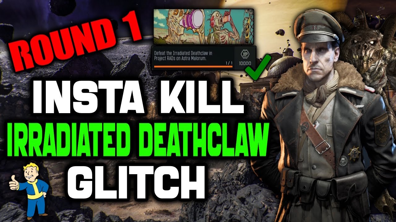 *NEW* INSTA KILL IRRADIATED DEATHCLAW GLITCH! BO7 PROJECT RADS GLITCH (Black Ops 7 Zombies)