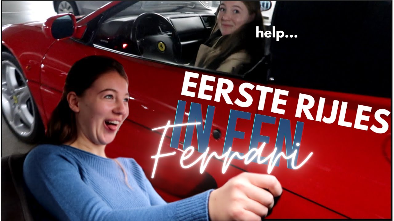 16 JAAR en eerste rijles in FERRARI... Oh god