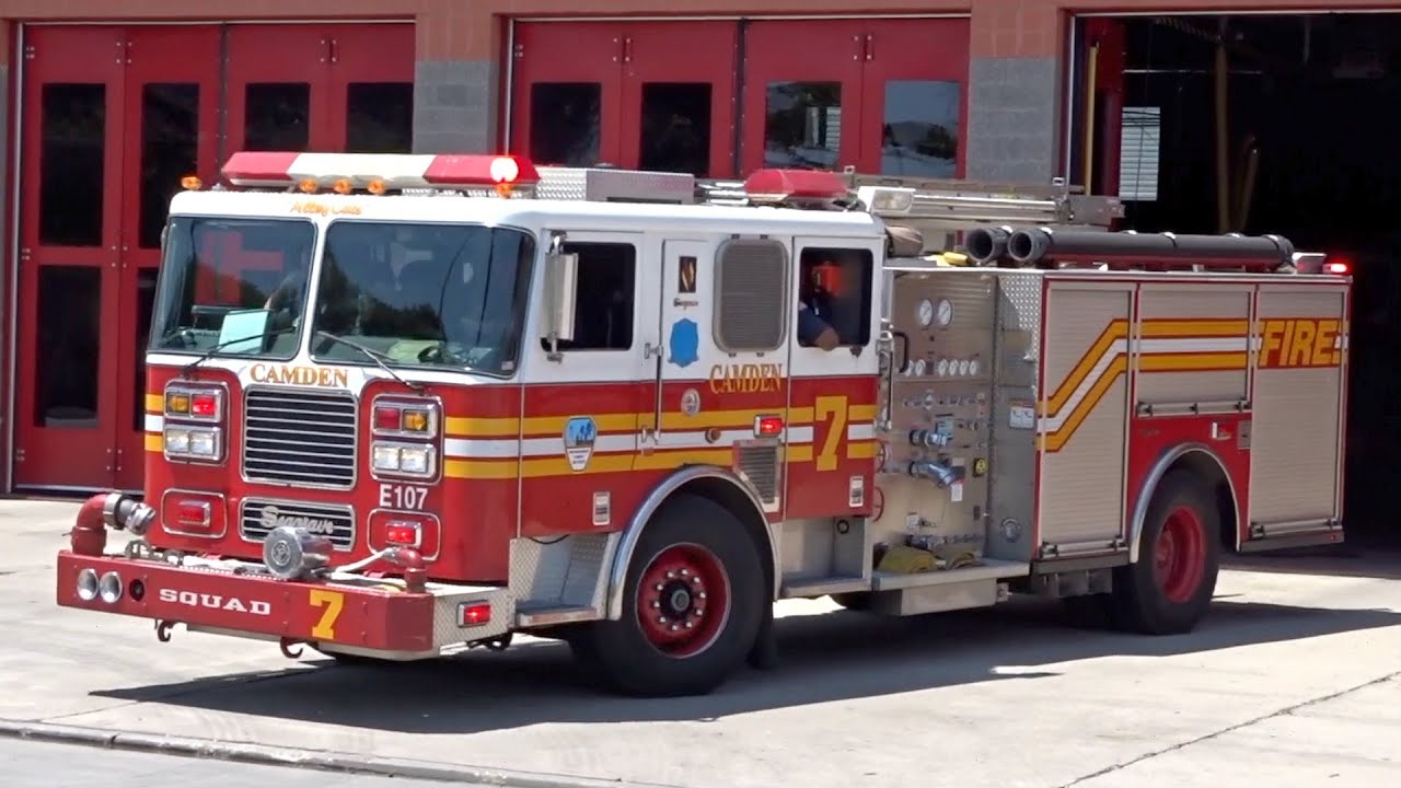 Camden Fire Department Squad 7 Responding YouTube