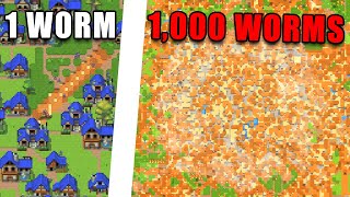 10 Empire Battle Royale (But Sandworm Spawns Every Minute) - Worldbox