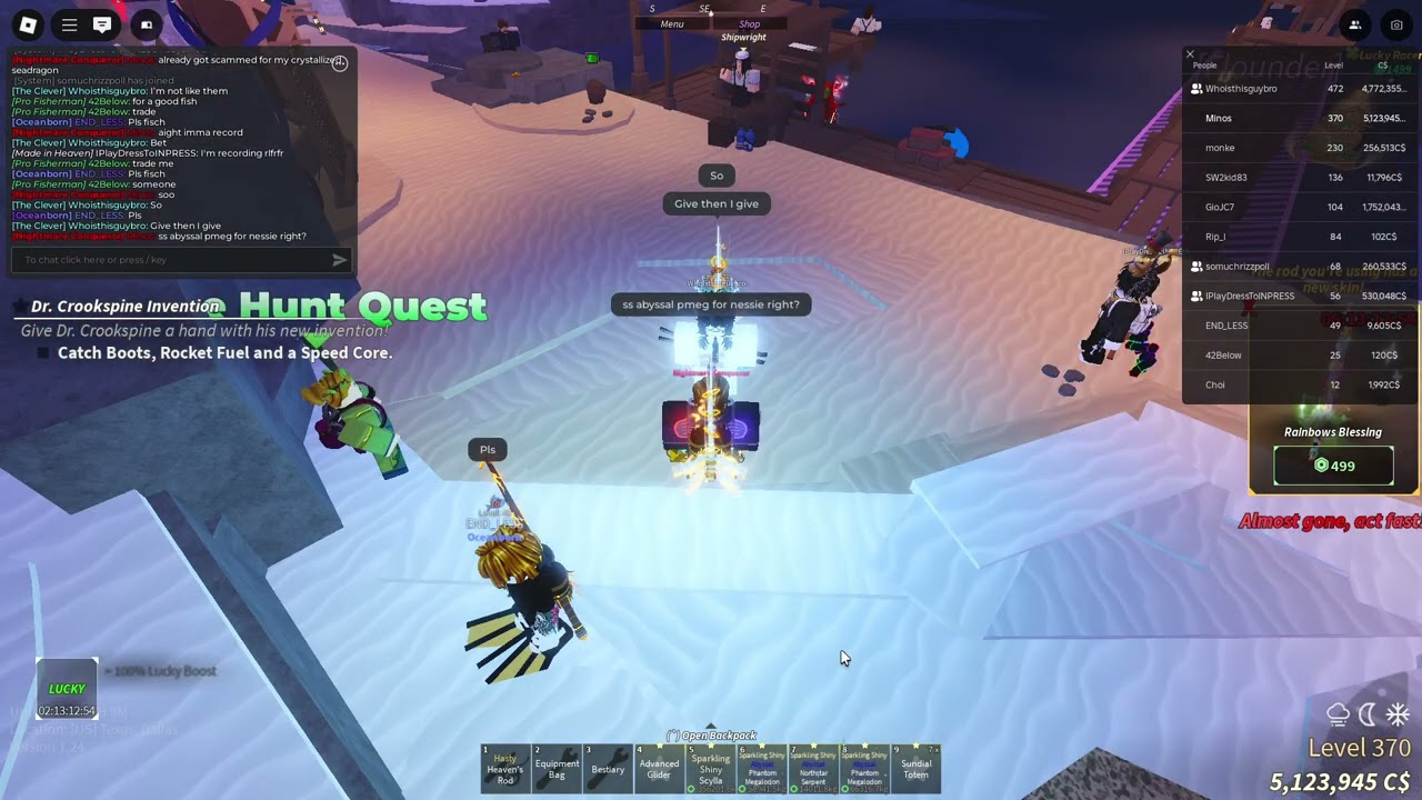 My Shiny sparkling abyssal phantom meg got scammed