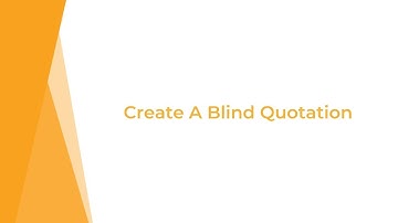 Blind Quote 2019