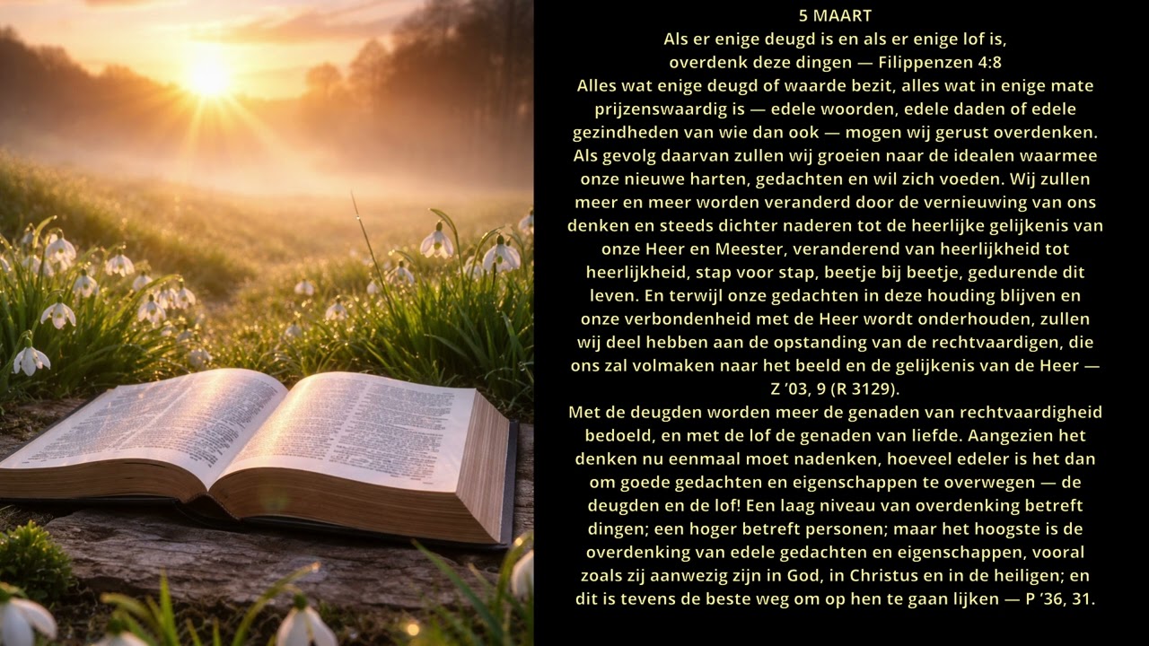 Hemelse Manna - 5 Maart