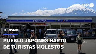 Pueblo japonés bloquea una vista al monte Fuji ante los turistas molestos | AFP