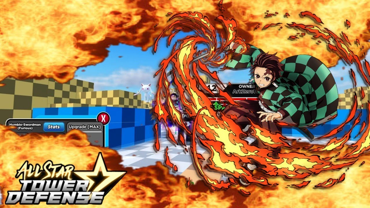 Tanjiro 7 Star is INSANELY OP!  All Star Tower Defense Attack FX Showcase!  By @oitnai 