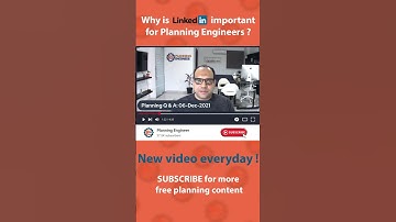 Why is LinkedIn important for planning engineers ?