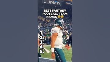 BEST Fantasy Football Team Names 🤣🏆