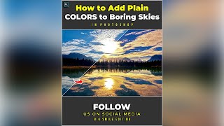 Photoshop Tutorial- How to Add COLORS to Boring Skies in Photoshop