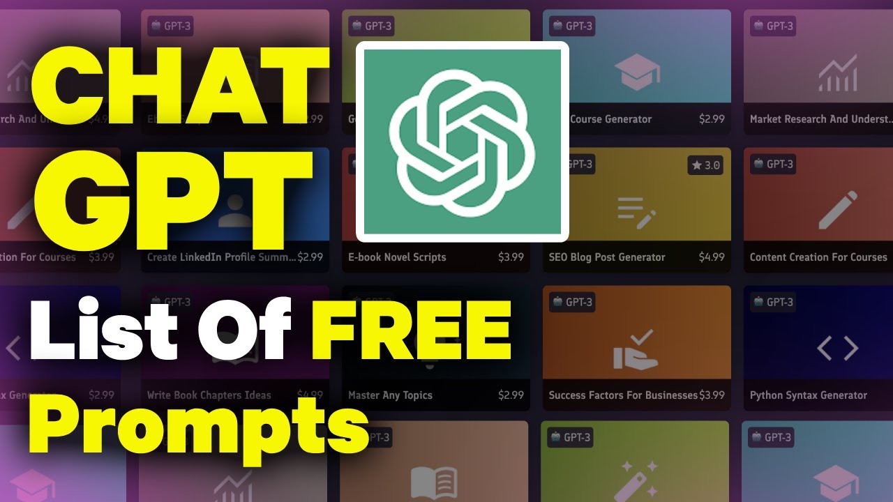 FREE Chat GPT prompts and Prompt Engineering (Best chat gpt prompts for free)