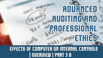 Audit Under CIS Environment | Effects Of Computer On Internal Controls | Overview | Part 3 B