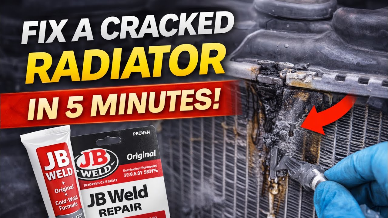 Welding Radiator Patch Fix a Cracked Radiator in 5 Minutes | DIY JB Weld Repair (No ...