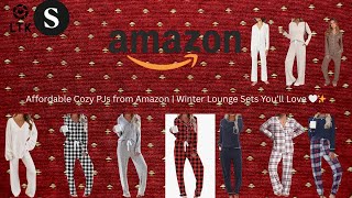 Affordable Cozy PJs from Amazon | Winter Lounge Sets You’ll Love 🤍✨ #christmas #christmascountdown