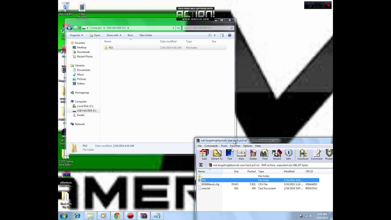 waw ps3 usb mod 2014 - YouTube