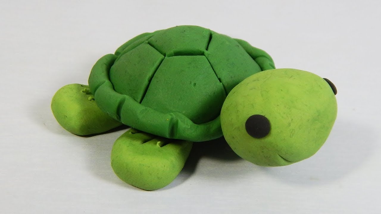 Cómo hacer una tortuga de plastilina paso a paso fácil, explicado ...