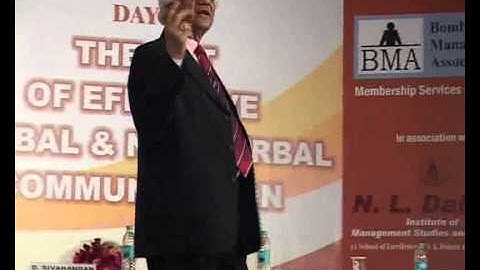 Verbal & Non-Verbal Communication (part 05) by Prof. Rooshikumar Pandya