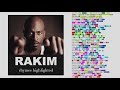 Rakim - The 18th Letter - Lyrics, Rhymes Highlighted (090)